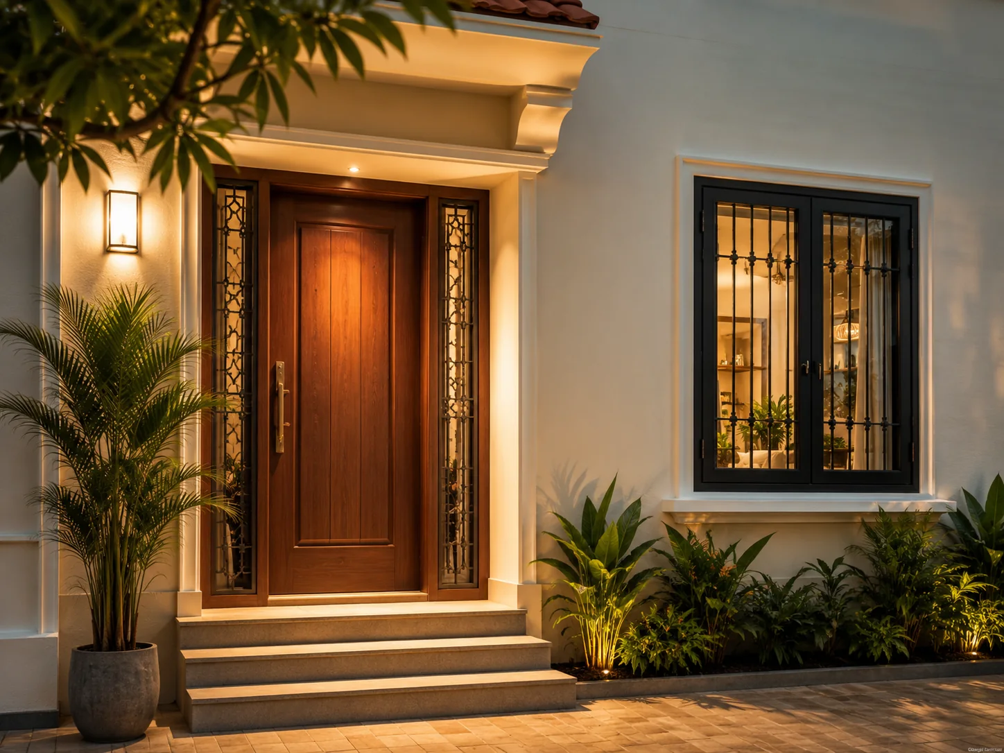 Door, Grill & Window Painting service illustration