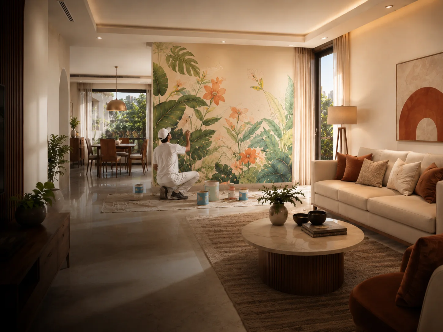 Custom Wall Murals & Artistic Painting service illustration