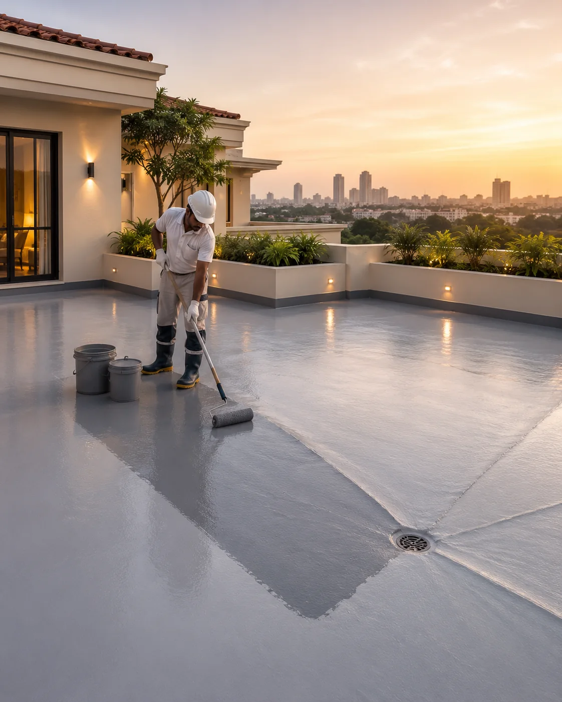 Waterproofing service illustration